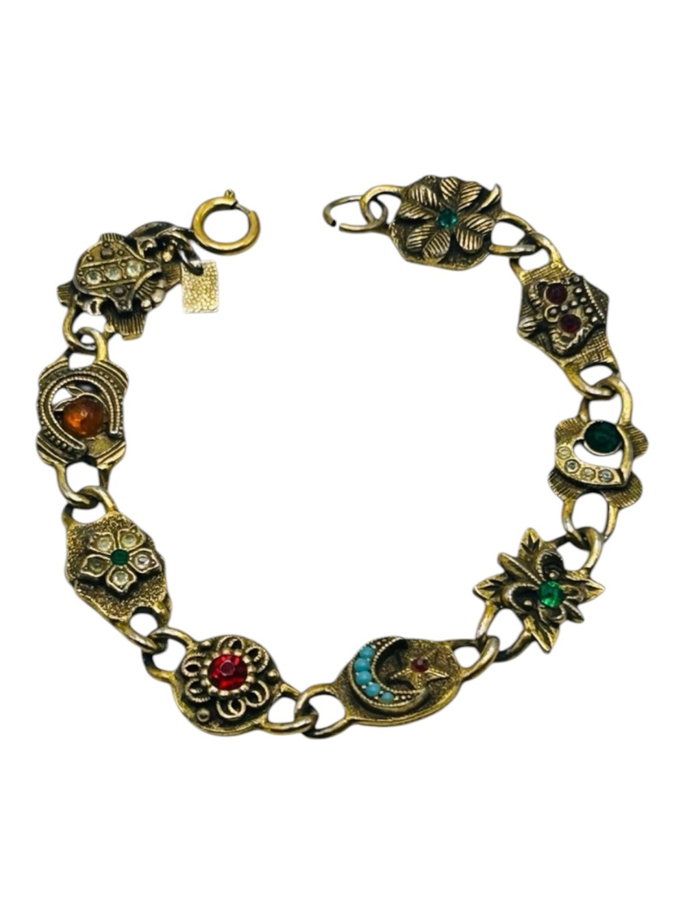 Vintage Emmons Victorian Revival Reversible Link Bracelet